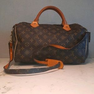 Vintage LV Speedy Bandoulliere 35 with strap